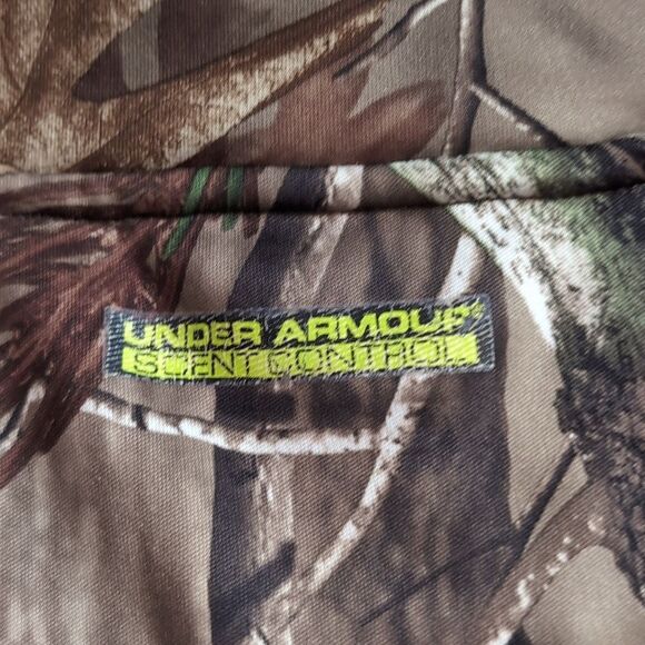 Under Armor Scent Control Soft Shell Fleece Lined Realtree Camo Hoodie Jacket XL - Picture 5 of 8